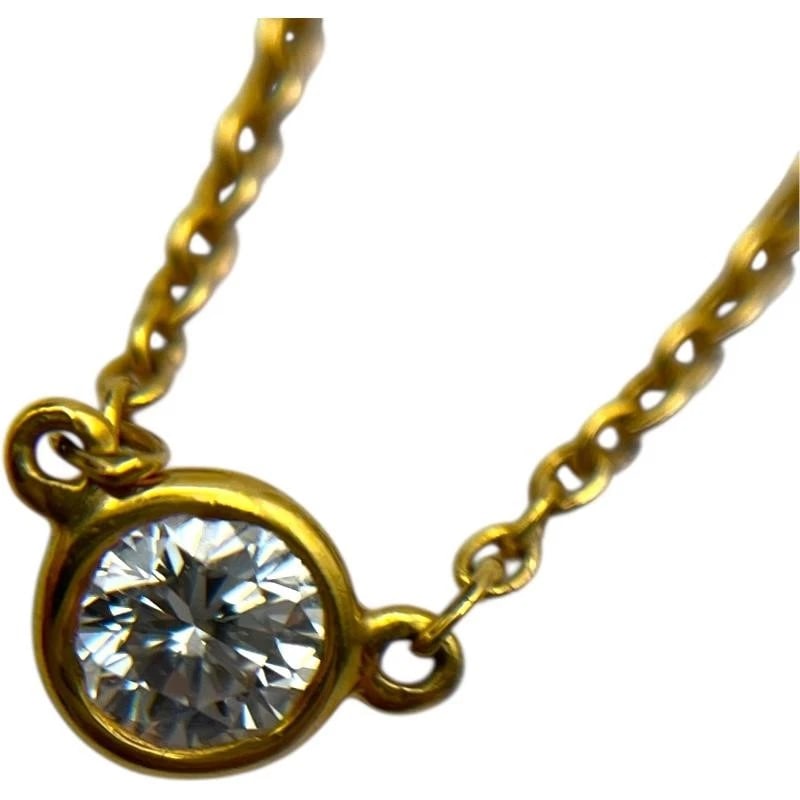 TIFFANY & CO. K18 NECKLACE: Tiffany & Co. K18 Necklace Brand: Tiffany & Co. Type: Necklace Material: K18, Main Stone/Creation Natural Color: Gold Size: Length: approx. 4.2mmWidth: approx. 4.2mmTotal length: approx. 42cm Acc