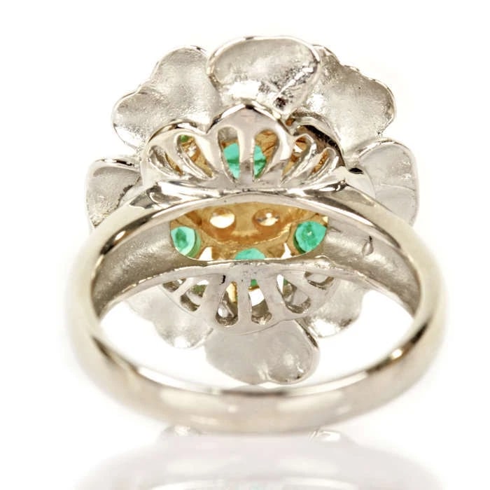 EMERALD RING PT900 - 3