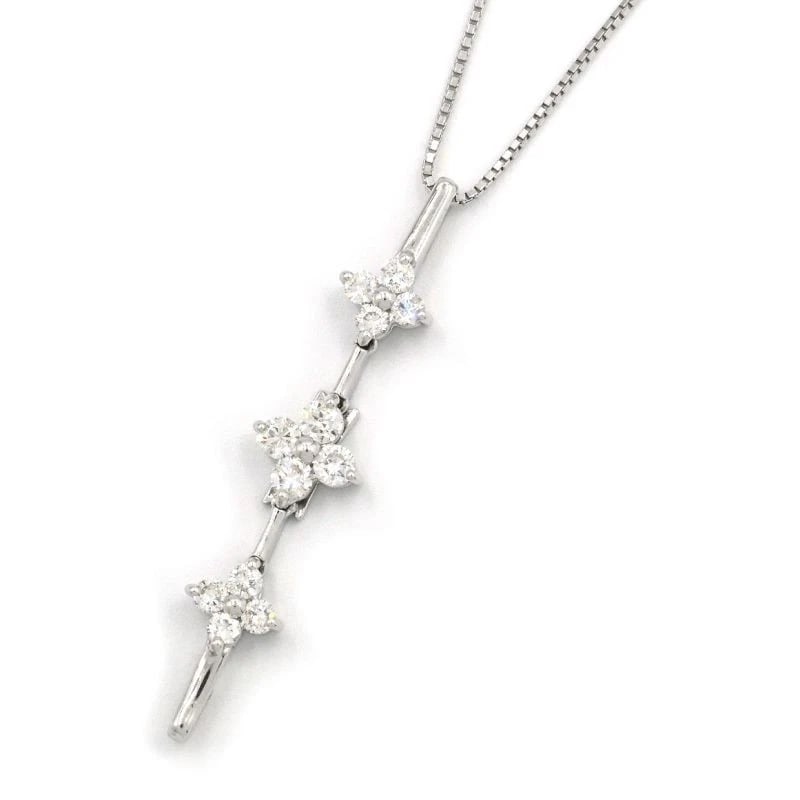 NATURAL NECKLACE 18K WG: natural necklace 18K WG Brand: Unbranded Type: Necklace Material: 18K White Gold, Main Stone/Creation natural Color: WG Size: Effective length 45cm (free adjuster) Chain width 0.6mm Motif 7.2mm x