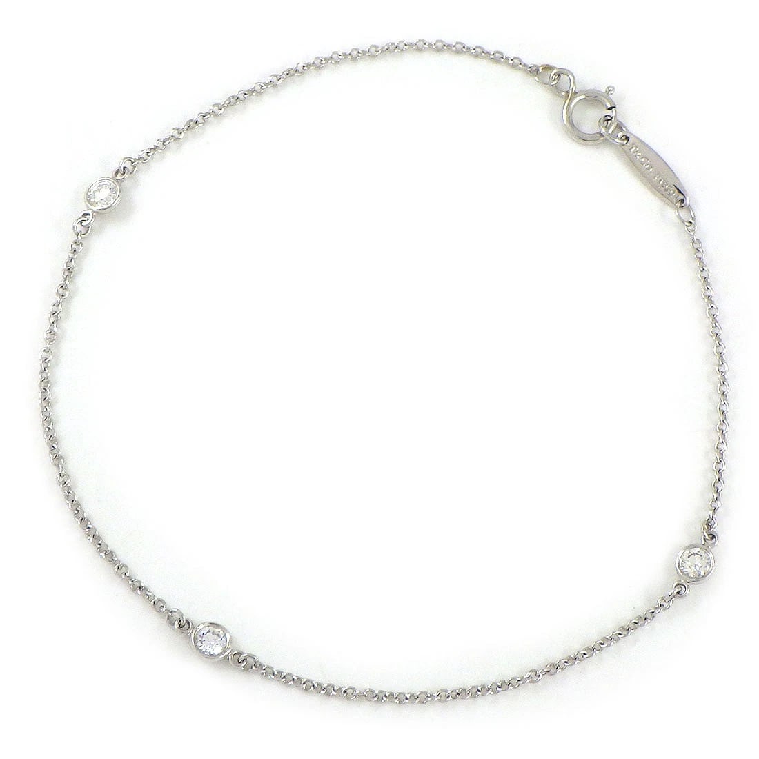 TIFFANY & CO. BRACELET BY THE YARD ELSA PERETTI: Tiffany & Co. Bracelet By the Yard Elsa Peretti Brand: Tiffany & Co. Type: Bracelet Material: Pt950 platinum, Main Stone/Creation Natural Color: Platinum Size: Wrist Size : 6.88"(inches) / 17.5cm Moti