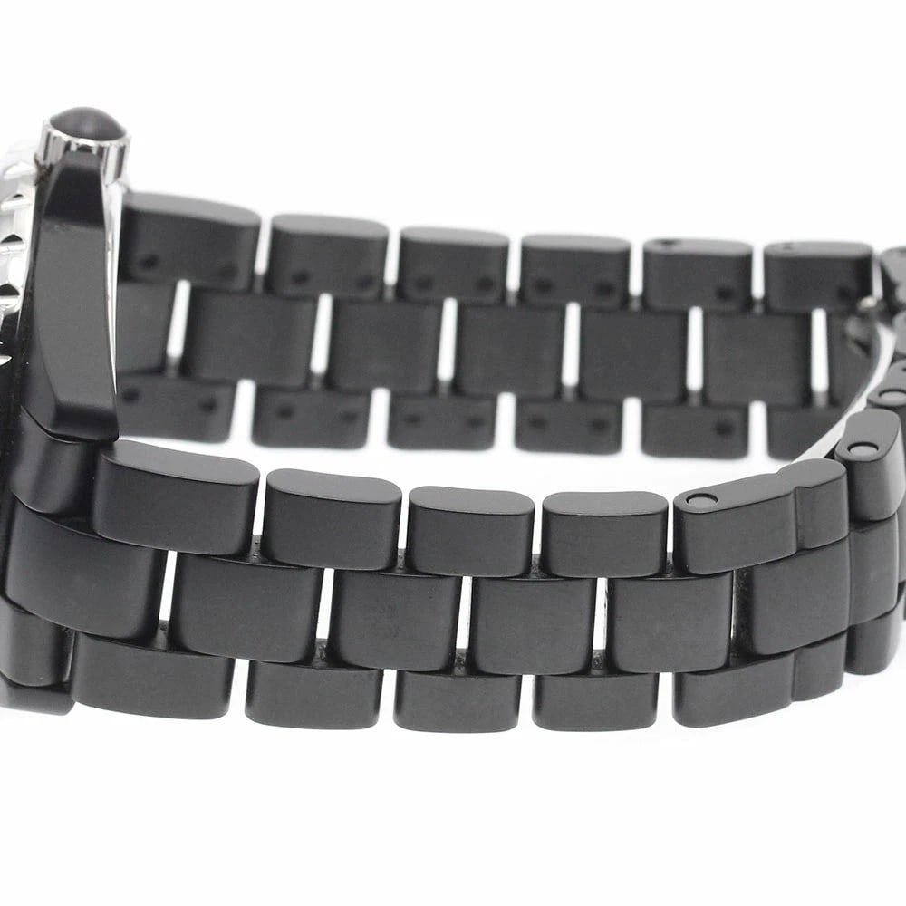 CHANEL BLACK CERAMIC AUTOMATIC WATCH - 3