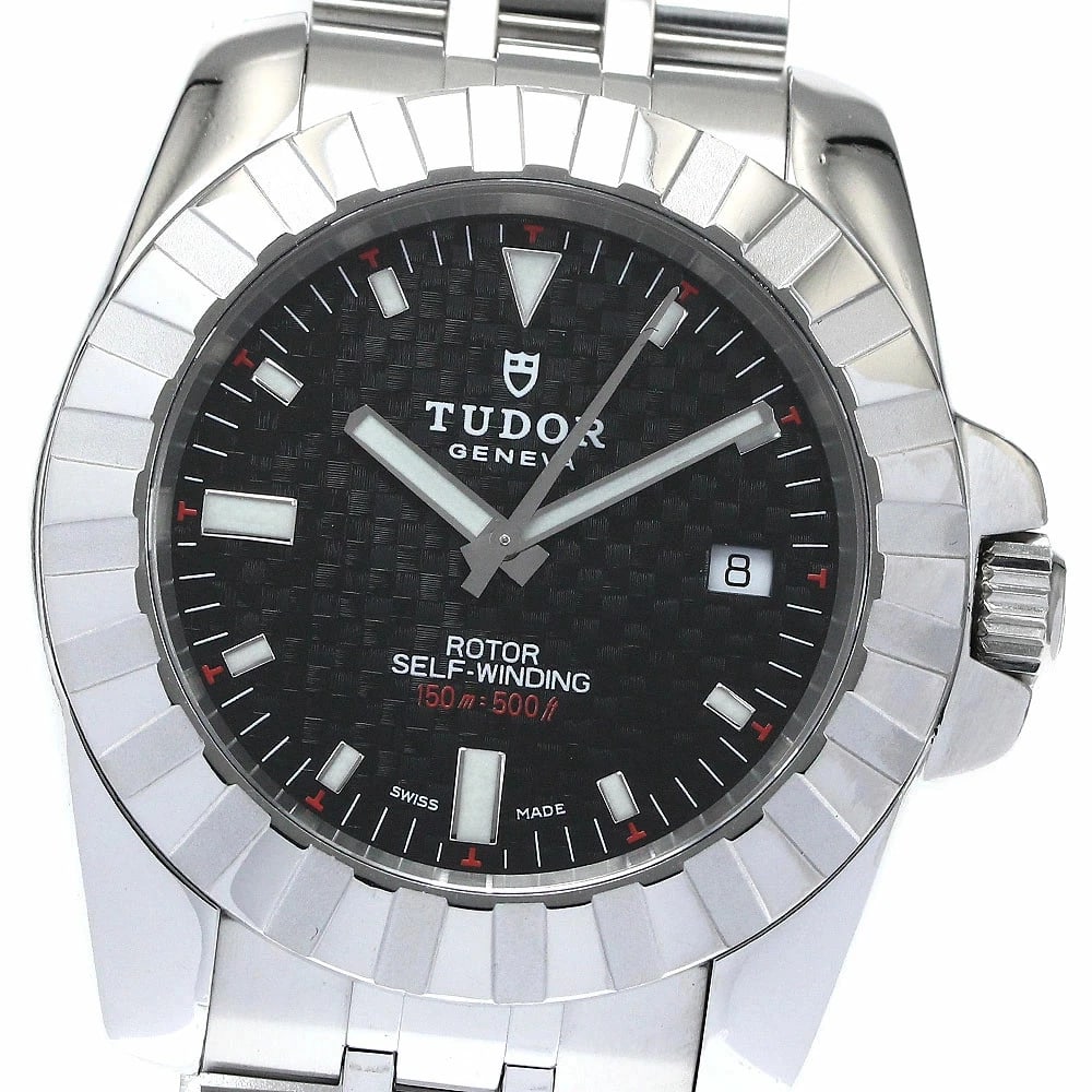 TUDOR SPORT COLLECTION AUTO WATCH: TUDOR Sport Collection Auto Watch Brand: TUDOR Type: wristwatch Material: Case Material: Stainless Steel (SS) Band Material: Stainless Steel (SS) Color: Dial Color black Size: Case Diameter: Approxima