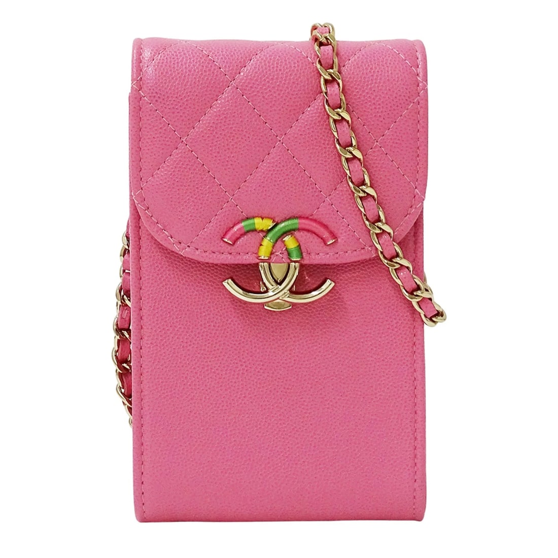 CHANEL MATELASSÉ HANDBAG FOR WOMEN, BRAND SHOULDER BAG: Chanel Matelassé handbag for women, brand shoulder bag Brand: Chanel Type: Handbag, Shoulder bag Material: Grained Calfskin Color: Pink Size: Size (HxWxD) 17cm x 10cm x 3cm / 6.69'' x 3.93'' x 1.18''