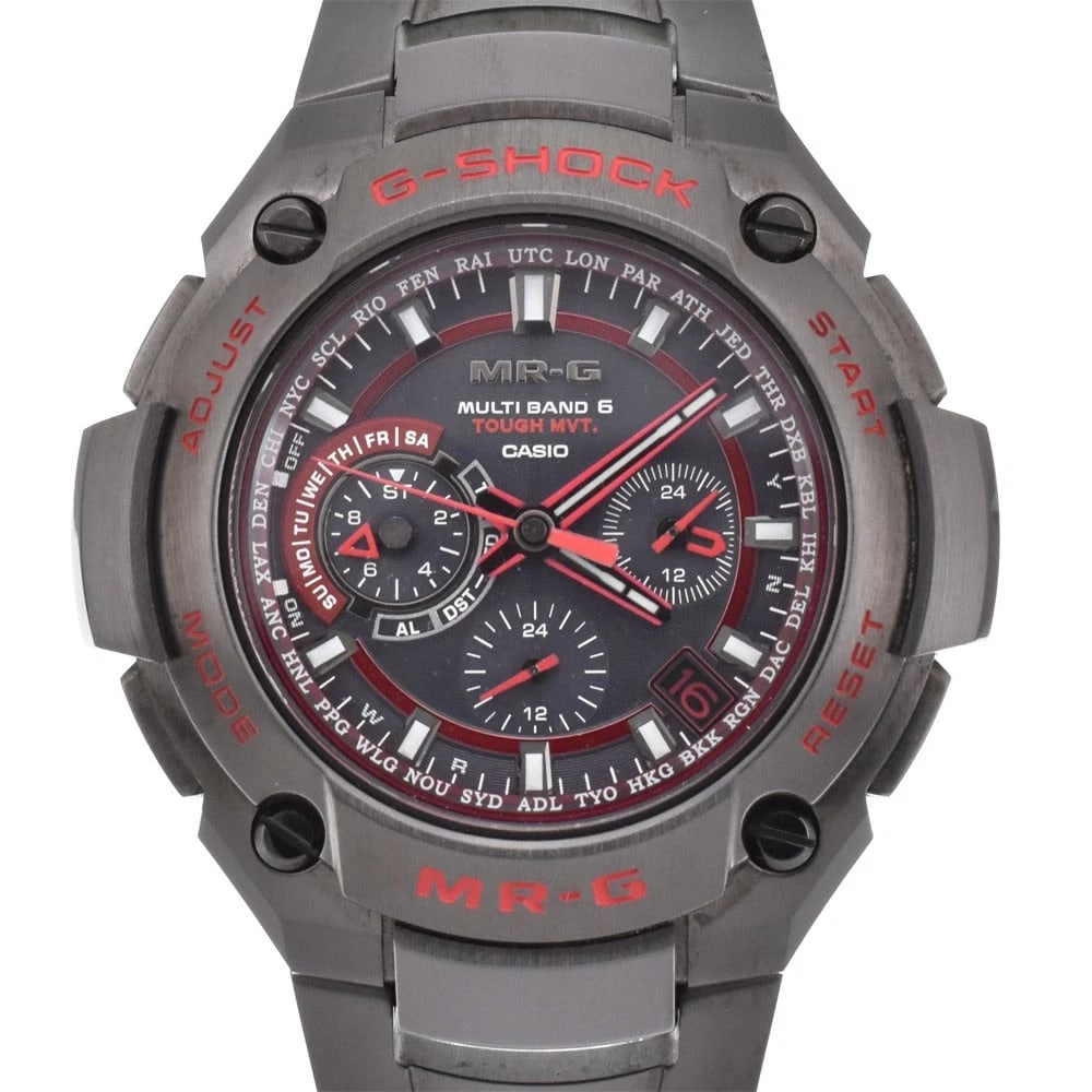 CASIO G-SHOCK WATCH: CASIO G-SHOCK Watch Brand: CASIO Type: Wristwatch Material: Case Material titanium, Band Material titanium Color: Case Color black, Dial Color black, Band color black Size: Case size About 46mm (1.8in