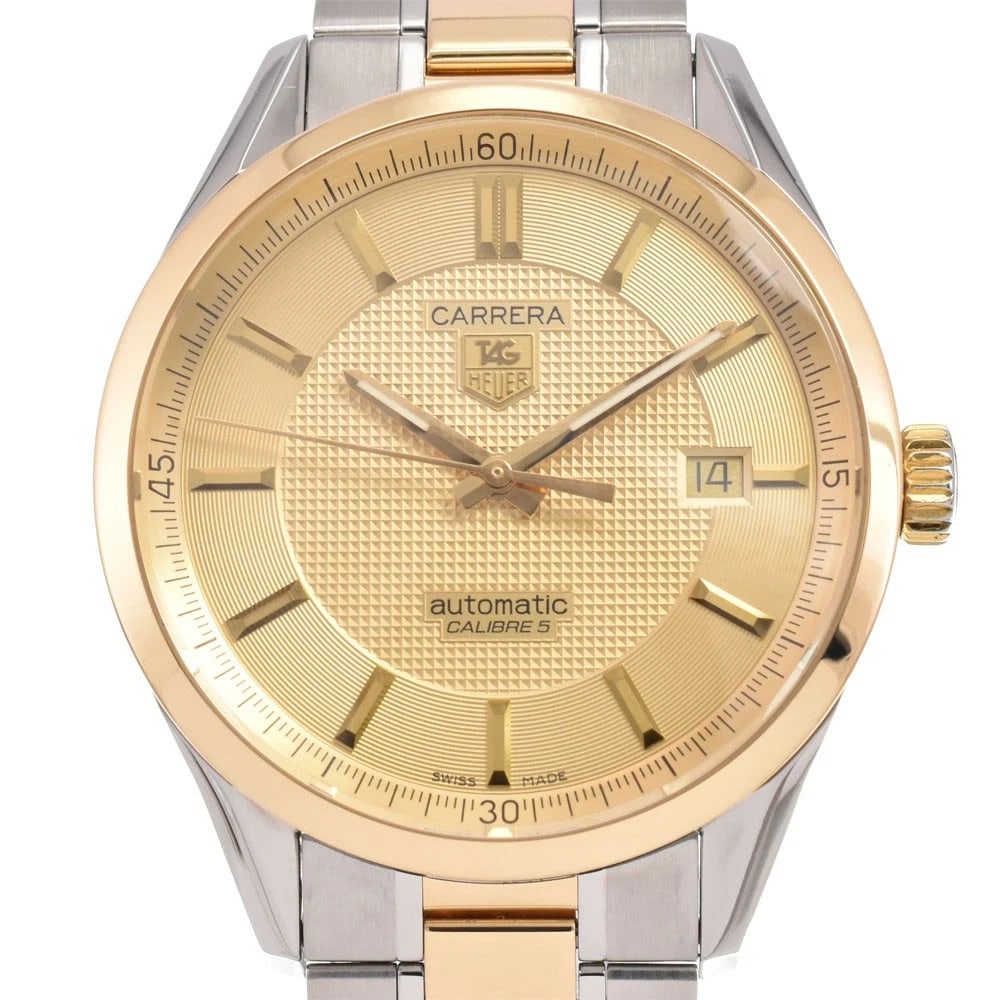 TAG HEUER CARRERA SS/K18YG GOLD AUTOMATIC WATCH: TAG HEUER Carrera SS/K18YG gold Automatic Watch Brand: TAG HEUER Type: Wristwatch Material: Case Material Stainless Steel/K18YG, Band Material Stainless Steel/K18YG Color: Case Color Silver / Gold, Di