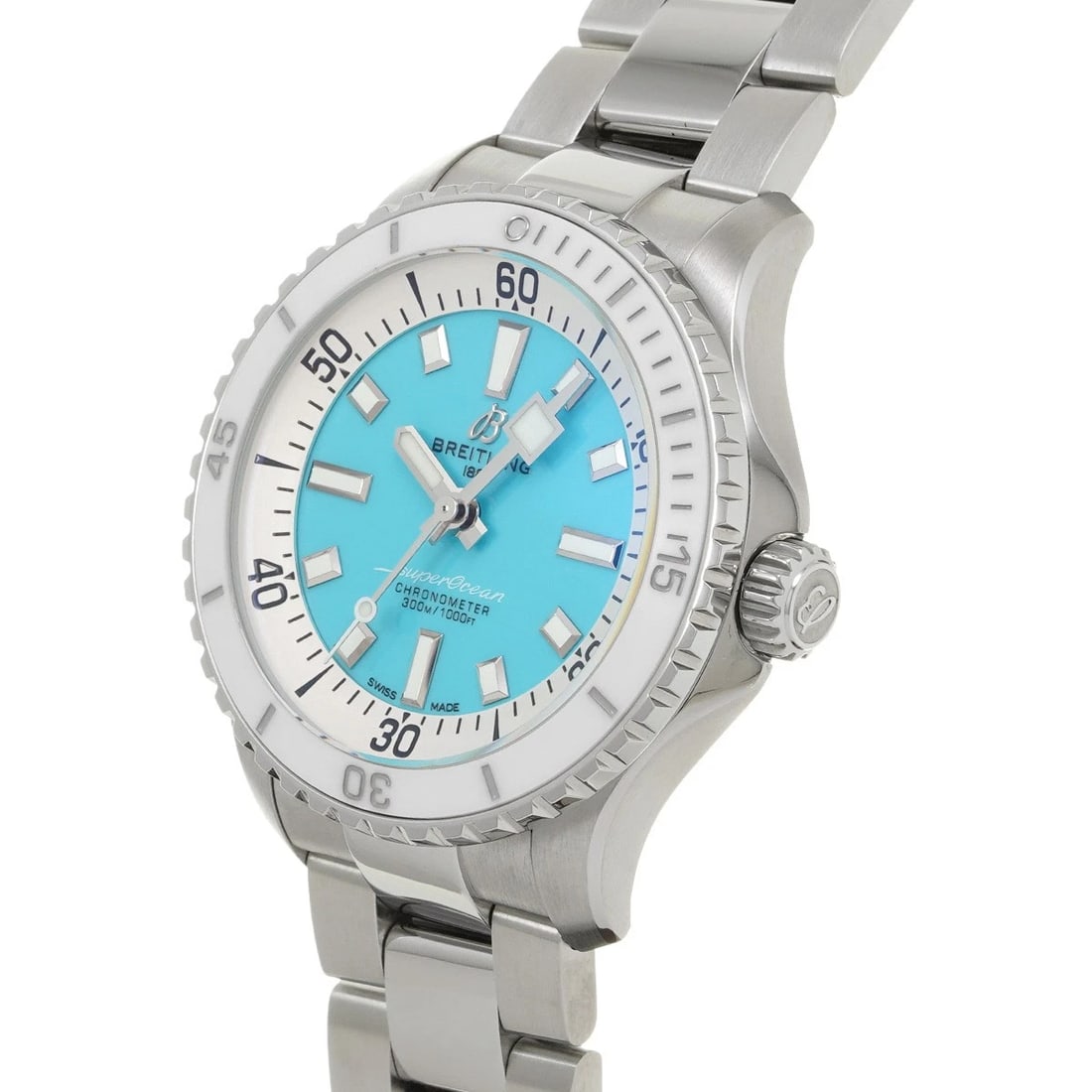 BREITLING SUPEROCEAN TURQUOISE WATCH - 2