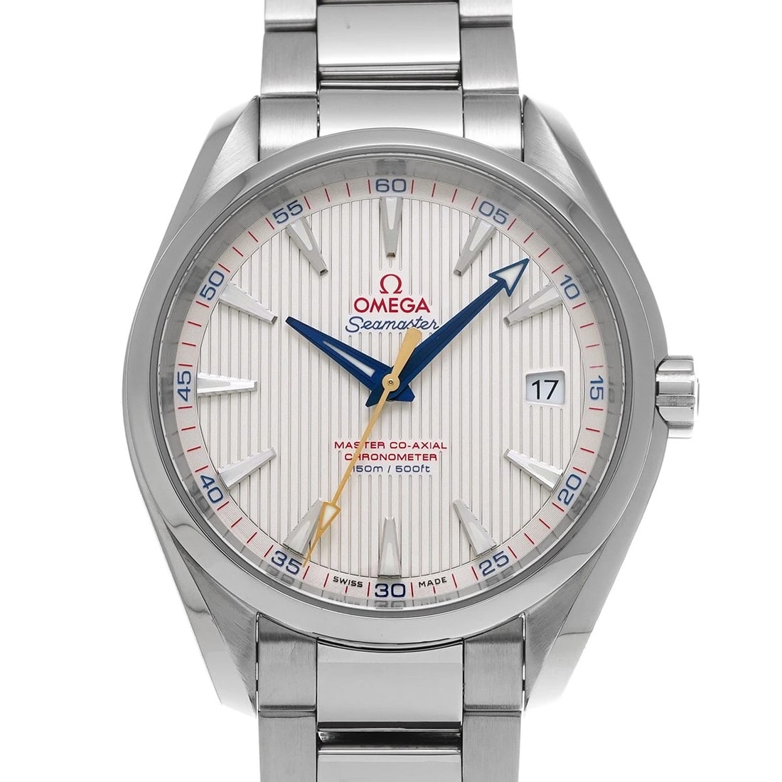 OMEGA SEAMASTER AQUA TERRA CO AXIAL SILVER WATCH: OMEGA Seamaster Aqua Terra Co axial Silver Watch Brand: OMEGA Type: Wristwatch Material: Band Material Stainless steel, Case Material Stainless steel Color: Dial Color Silver Size: ??Case? H/about 41.