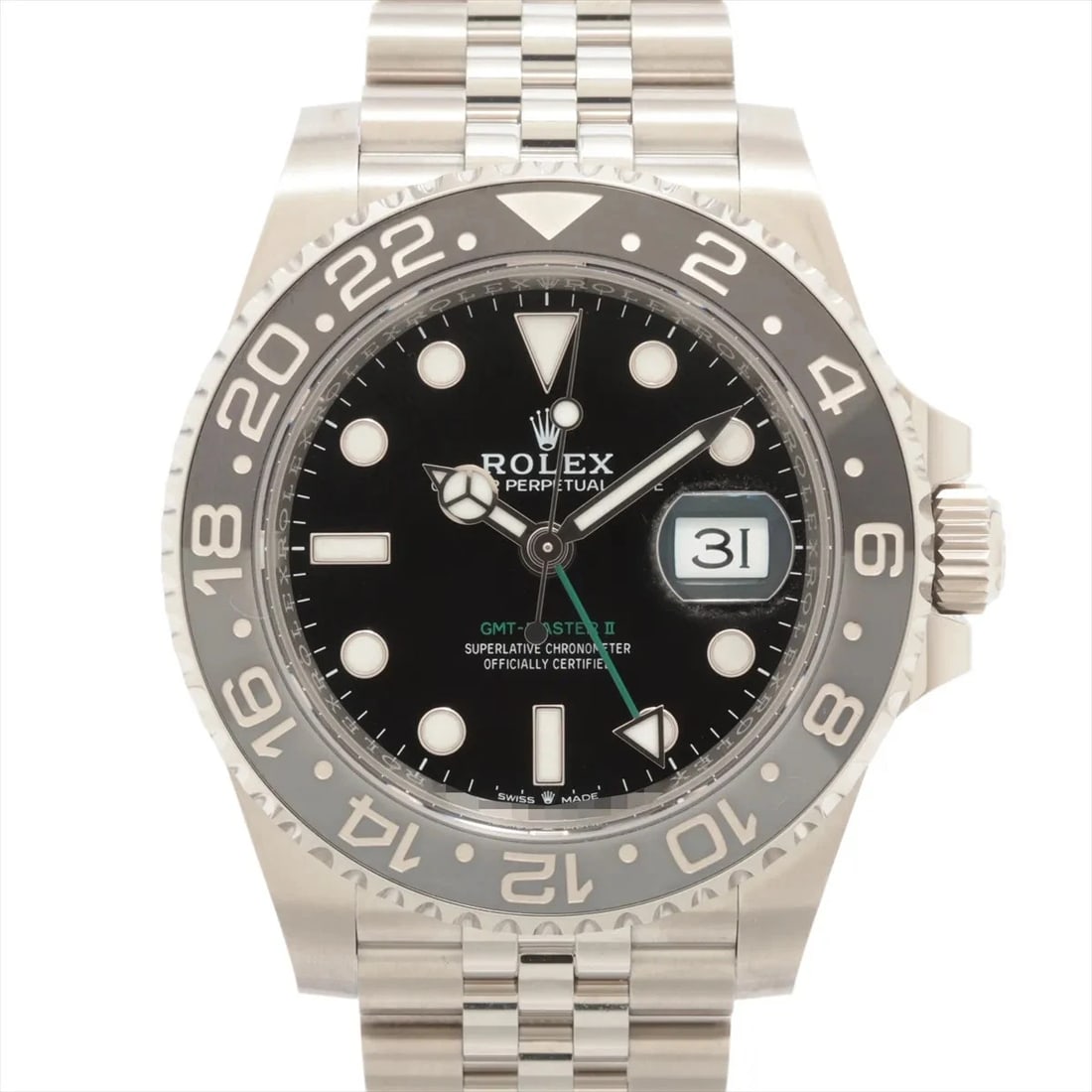 ROLEX GMT MASTER BLACK DIAL JUBILEE BRACELET WATCH: Rolex GMT Master black dial jubilee bracelet Watch Brand: Type: Wristwatch Material: SS Color: Dial Color Black Size: Case:W1.6 x H1.6inch / W40 x H40Circumference of Wrist:7.1inch / 18 Accessorie