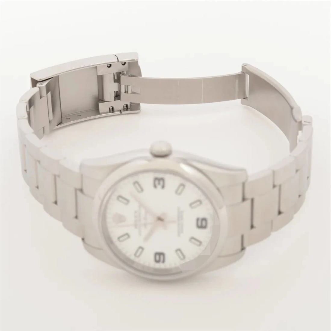 ROLEX WHITE DIAL WATCH - 4