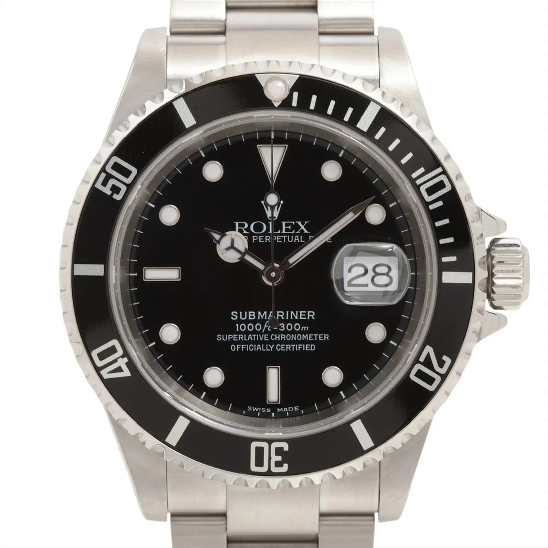 ROLEX SUBMARINER DATE BLACK DIAL WATCH: Rolex Submariner Date Black Dial Watch Brand: Rolex Type: Wristwatch Material: SS Color: Dial Color Black Size: Case:W1.6 x H1.6inch / W40 x H40Circumference of Wrist:7.3inch / 18.5 Accessories: N
