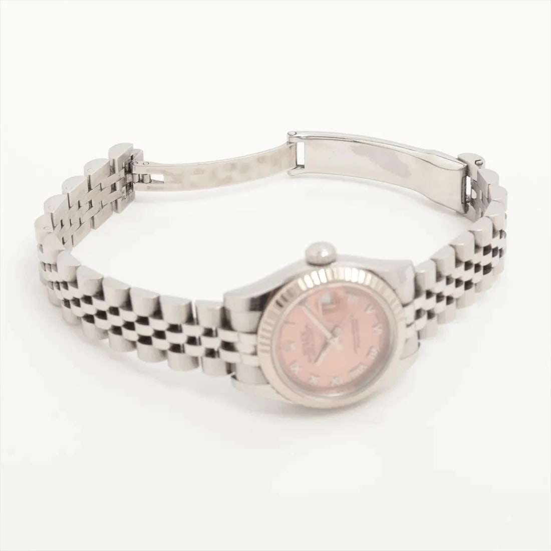 ROLEX LADY DATEJUST PINK-FACE WATCH - 4