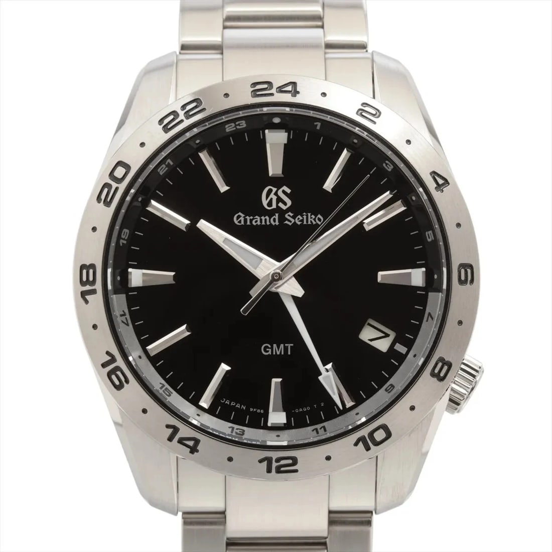 GRAND SEIKO SPORTS COLLECTION GMT BLACK DIAL WATCH: Grand Seiko Sports Collection GMT Black Dial Watch Brand: Grand Seiko Type: Wristwatch Material: SS Color: Dial Color Black Size: Case:W1.2 x H1.6inch / W39 x H45.9Circumference of Wrist:6.9inch / 17.