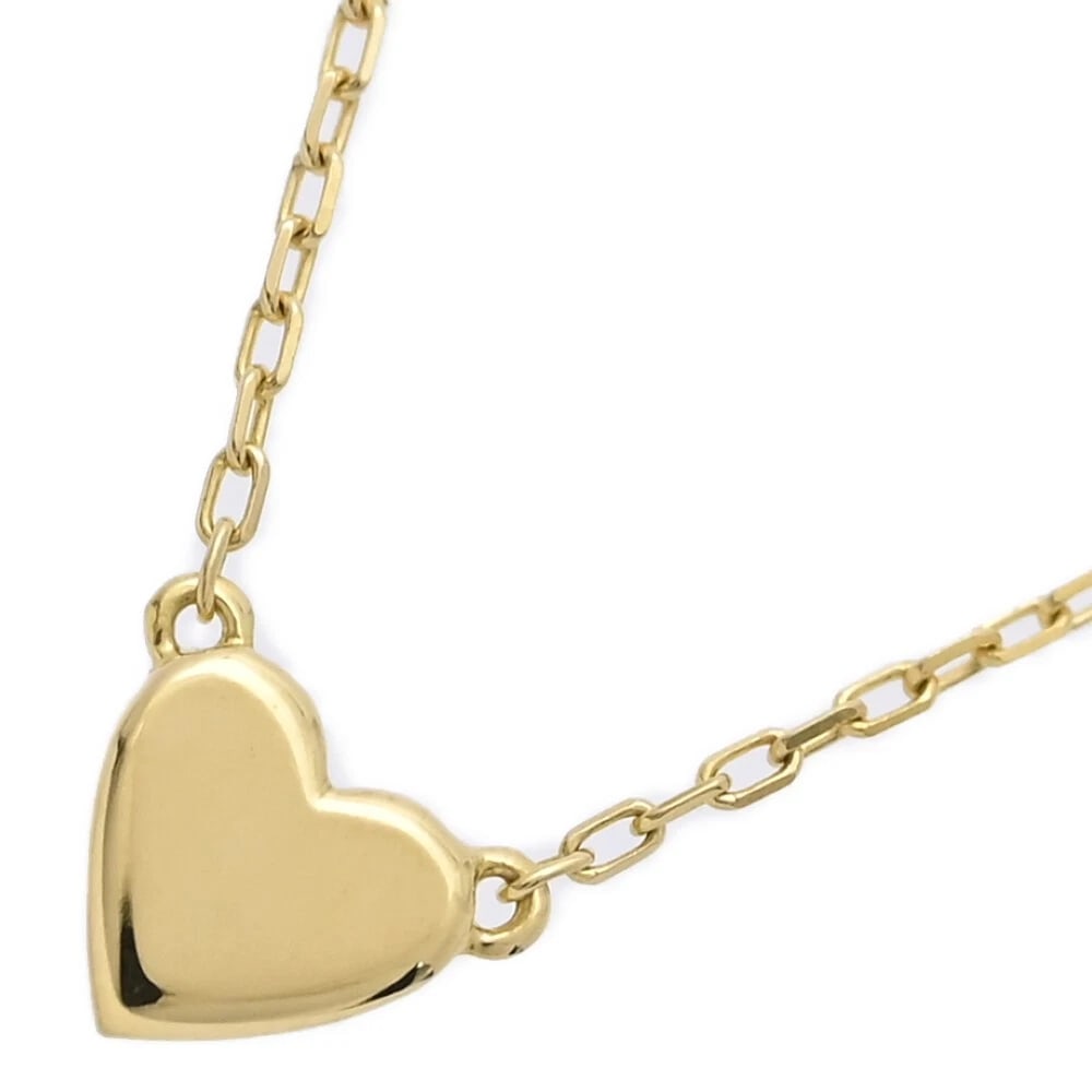 AHKAH HEART MOTIF SIMPLE NECKLACE 18K YELLOW GOLD: AHKAH Heart Motif Simple Necklace 18K Yellow Gold Brand: Other Designers Type: Necklace Material: K18YG Plain, Main Stone/Creation Natural Color: Yellow Gold Size: Top dimensions: H5.2 mm × W6.4 mm �