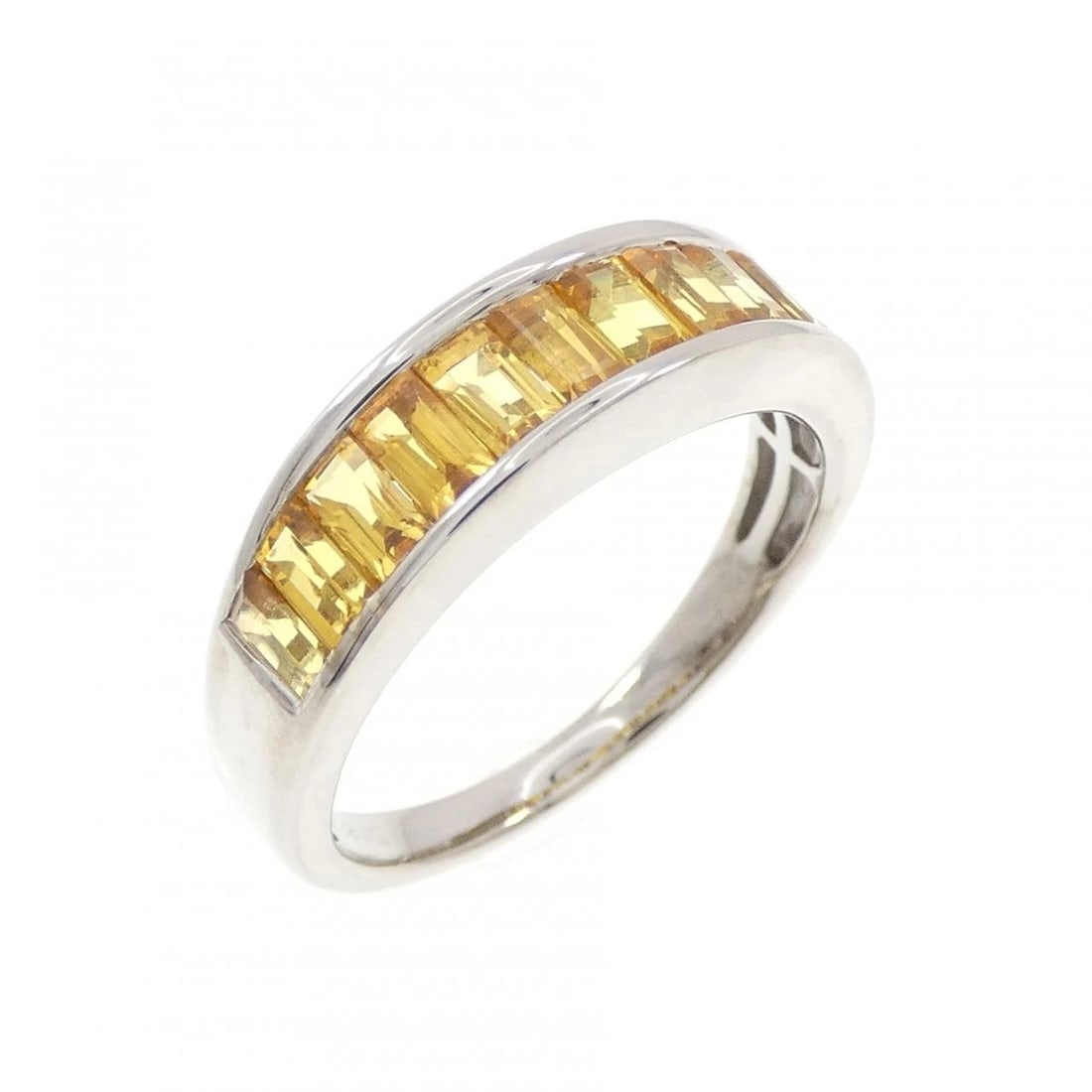 K18WG SAPPHIRE RING: K18WG Sapphire Ring Brand: Unbranded Type: Sapphire Ring Material: \K18 white gold, Main Stone/Creation Sapphire Color: White Gold Size: US 6 1/4 Accessories: None Accessories Notice: When
