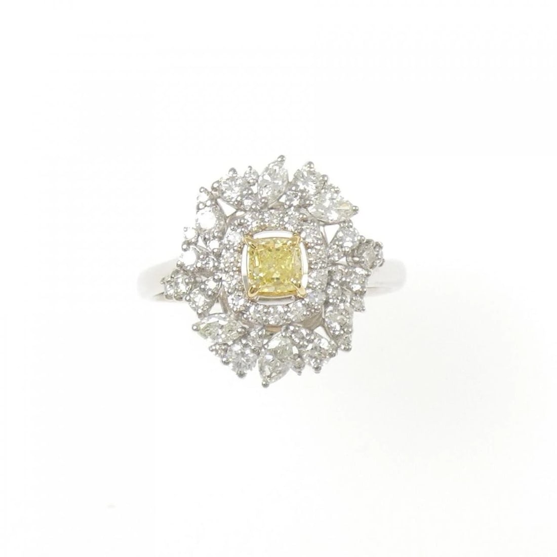 PT950/K18WG DIAMOND RING - 2