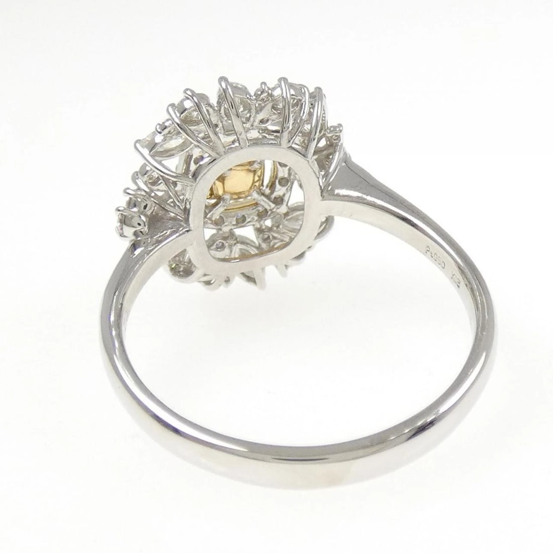 PT950/K18WG DIAMOND RING - 3