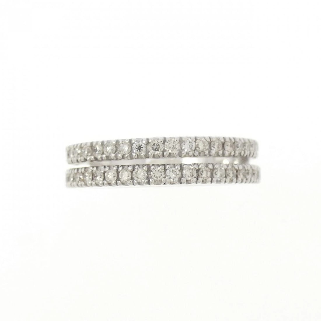 K18WG DIAMOND RING - 2