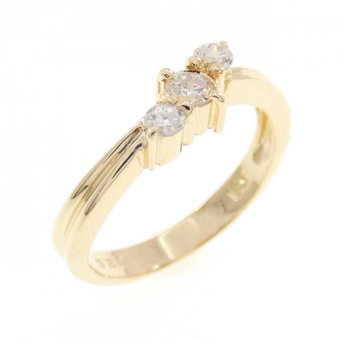 K18YG DIAMOND RING: K18YG Diamond Ring Brand: Unbranded Type: Diamond Ring Material: 18K Yellow Gold, Main Stone/Creation Natural Color: Yellow Gold Size: US 4 Accessories: None Accessories Notice: When purchasing