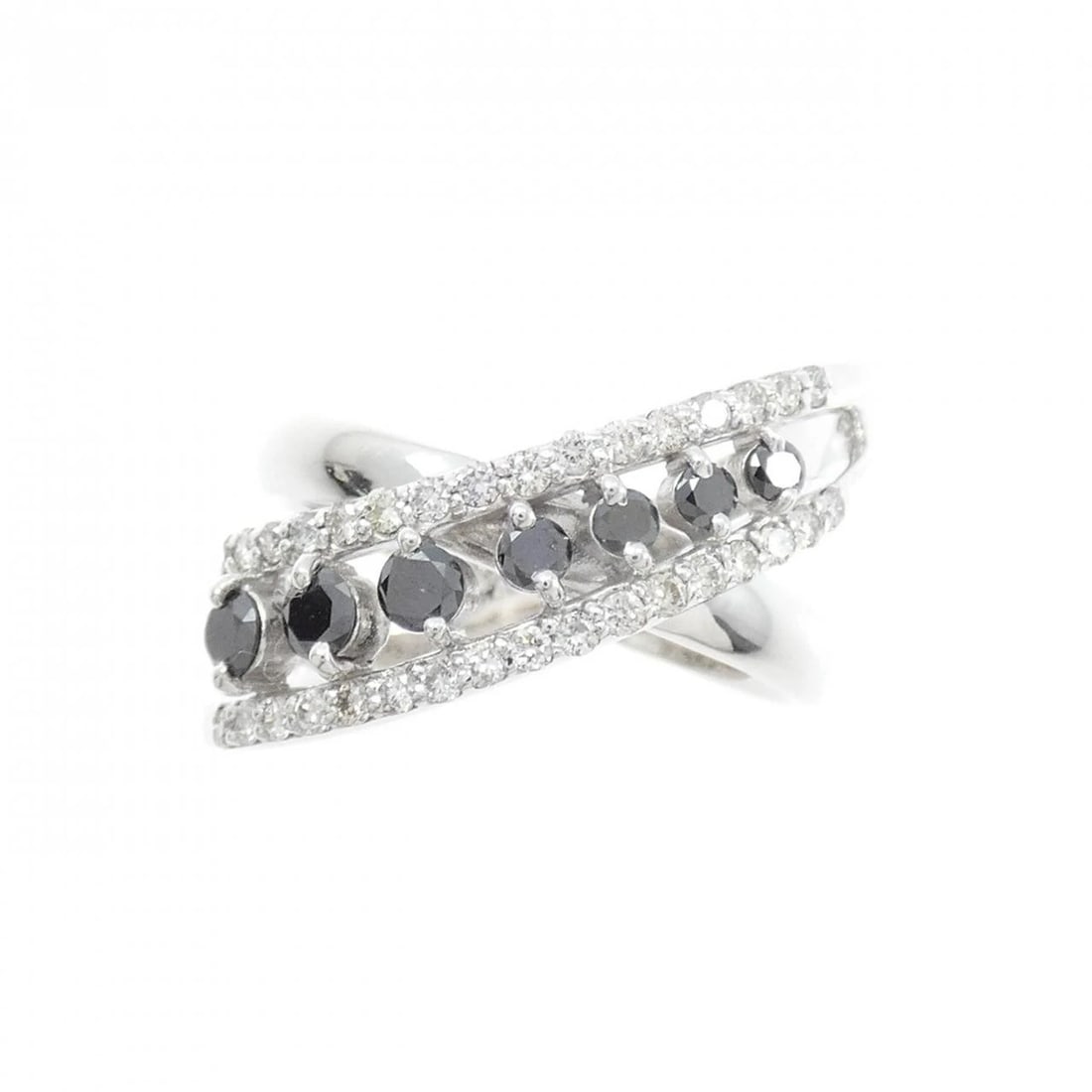 K18WG DIAMOND RING - 2