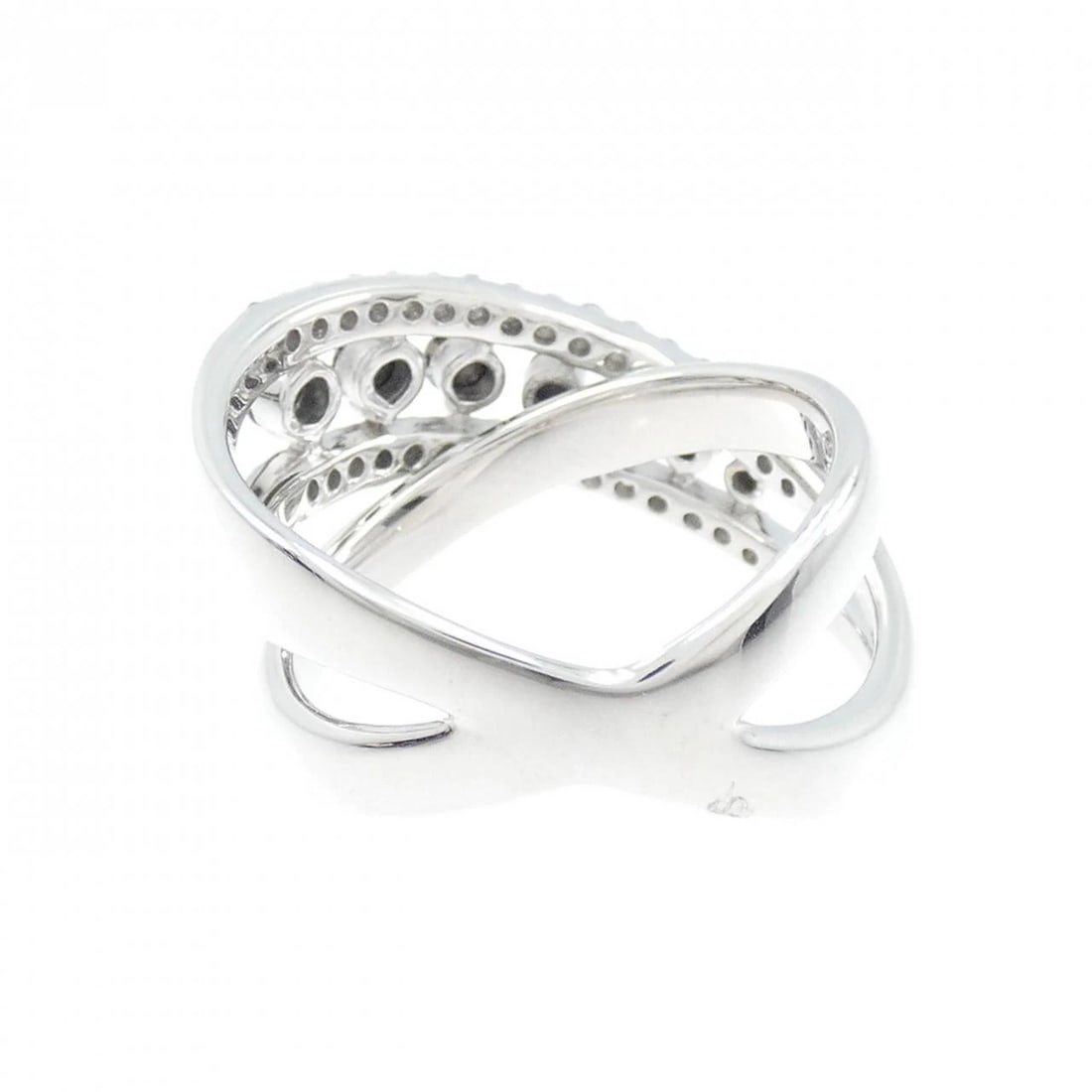 K18WG DIAMOND RING - 3