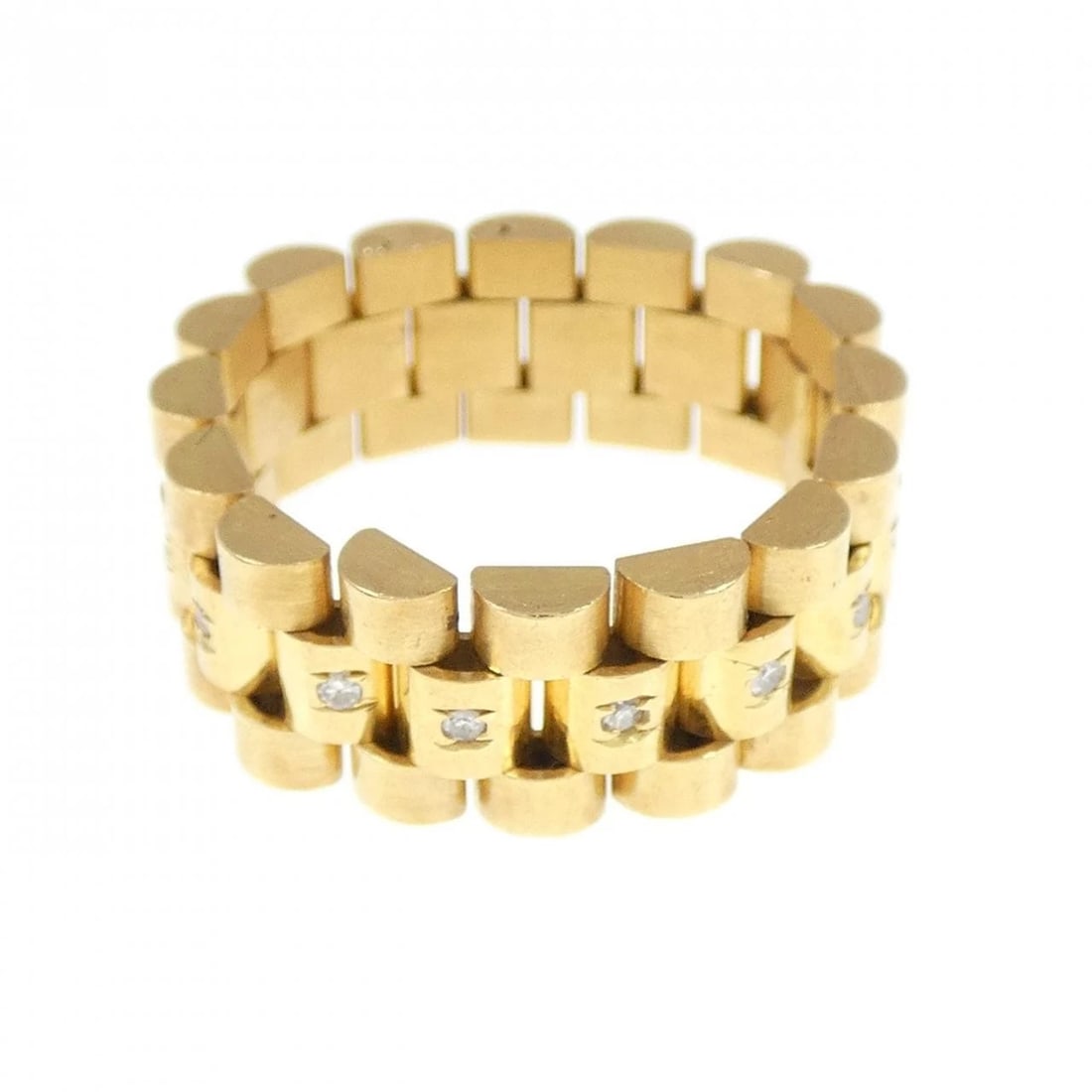 K18YG DIAMOND RING: K18YG Diamond Ring Brand: Unbranded Type: Diamond Ring Material: 18K Yellow Gold, Main Stone/Creation natural Color: Yellow Gold Size: US 7 1/4 Accessories: None Accessories Notice: When purchasing