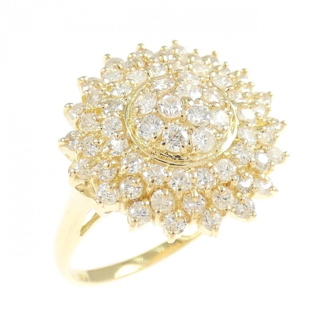 K18YG DIAMOND RING: K18YG Diamond Ring Brand: Unbranded Type: Diamond Ring Material: 18K Yellow Gold, Main Stone/Creation natural Color: Yellow Gold Size: US 5 1/4 Accessories: None Accessories Notice: When p