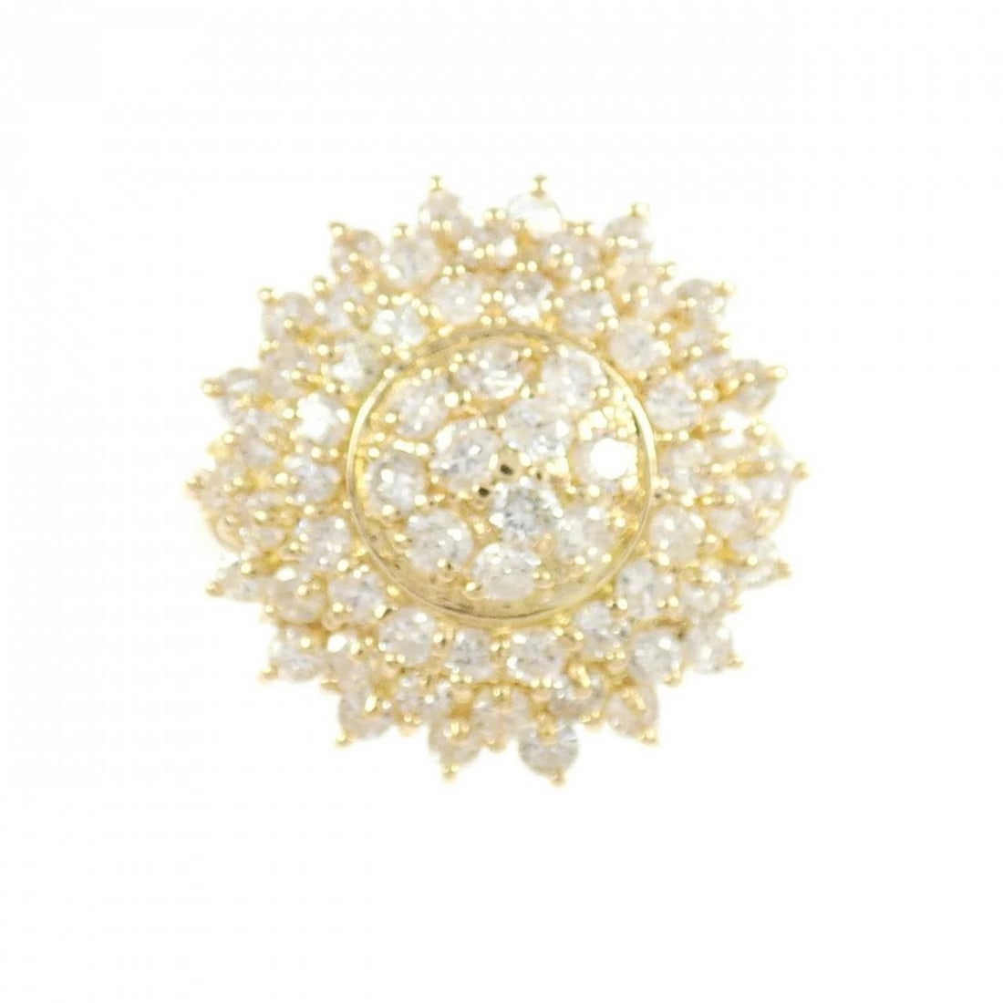 K18YG DIAMOND RING - 2