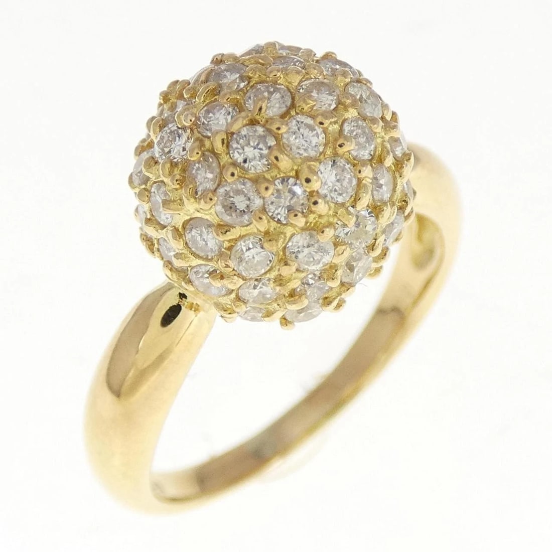 K18YG DIAMOND RING: K18YG Diamond Ring Brand: Unbranded Type: Diamond ring Material: 18K Yellow Gold, Main Stone/Creation natural Color: Yellow Gold Size: US 5 3/4 Accessories: None Accessories Notice: When purchasing