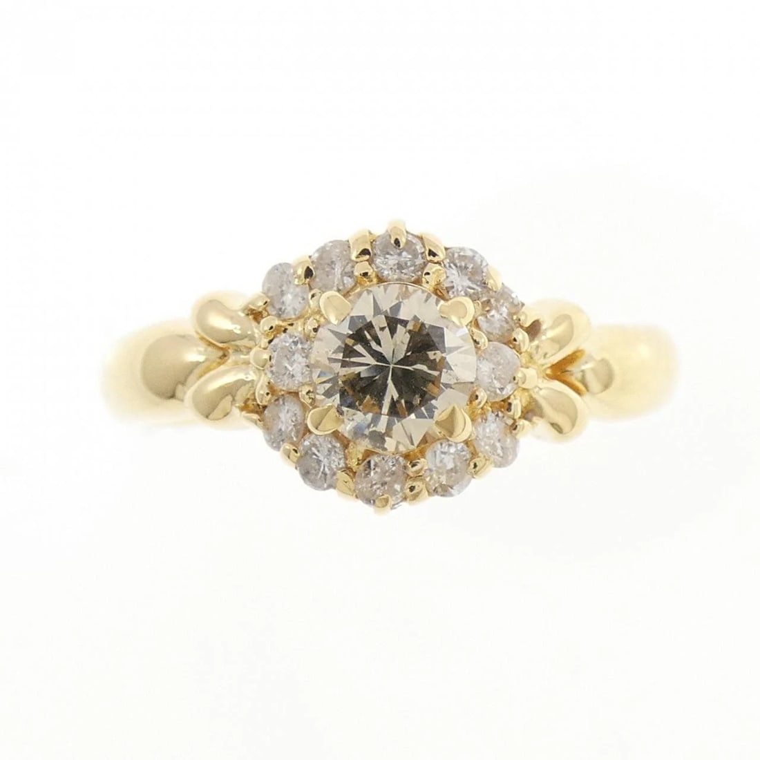 K18YG DIAMOND RING - 2