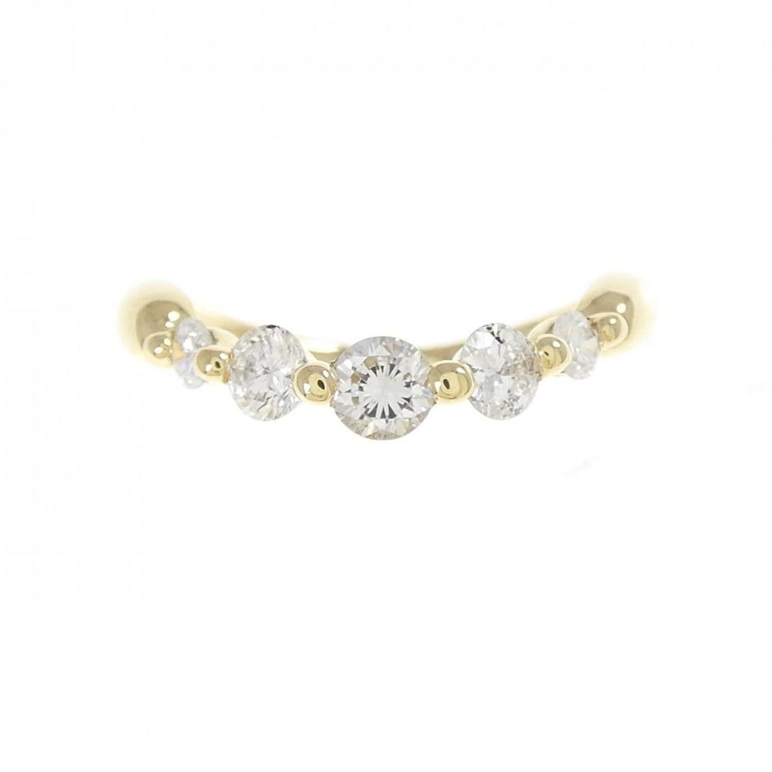 K18YG DIAMOND RING - 2