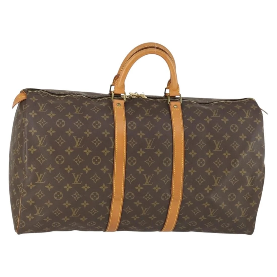 LOUIS VUITTON MONOGRAM KEEPALL 55 BOSTON BAG: LOUIS VUITTON Monogram Keepall 55 Boston Bag Brand: LOUIS VUITTON Type: Boston Bag Material: Monogram Canvas Color: Monogram Size: W21.7 x H10.6 x D9.8inch(Approx) Accessories: None Access