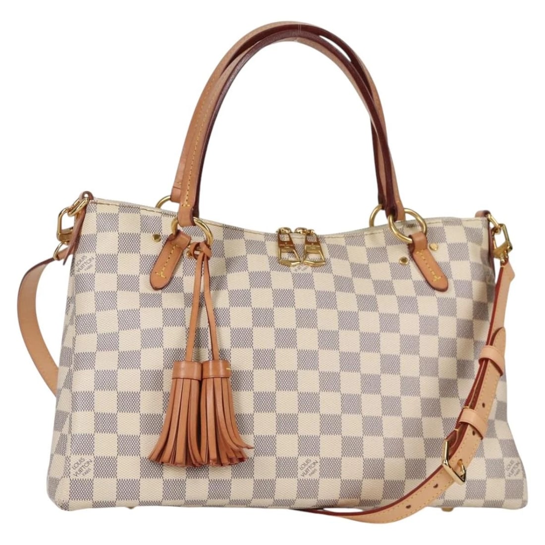 LOUIS VUITTON DAMIER AZUR LYMINGTON TOTE BAG: LOUIS VUITTON Damier Azur Lymington Tote Bag Brand: LOUIS VUITTON Type: Tote Bag Material: Damier Azur Canvas Color: Damier Azur Size: W14.2 x H8.7 x D4.9inch(Approx) Accessories: None Acc