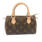 LOUIS VUITTON MONOGRAM MINI SPEEDY HAND BAG: LOUIS VUITTON Monogram Mini Speedy Hand Bag Brand: LOUIS VUITTON Type: Hand Bag Material: Monogram Canvas Color: Monogram Size: W6.3 x H4.3 x D2.8inch(Approx) Accessories: None Accessories