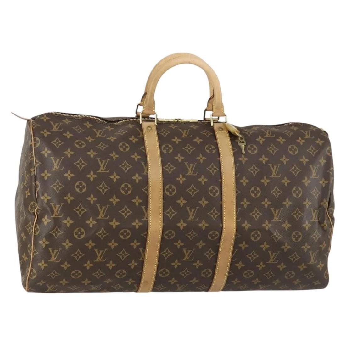 LOUIS VUITTON MONOGRAM KEEPALL 55 BOSTON BAG: LOUIS VUITTON Monogram Keepall 55 Boston Bag Brand: LOUIS VUITTON Type: Boston Bag Material: Monogram Canvas Color: Monogram Size: W21.7 x H10.6 x D9.8inch(Approx) Accessories: None Access