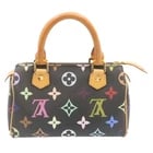LOUIS VUITTON MONOGRAM MULTICOLOR MINI SPEEDY HAND BAG: LOUIS VUITTON Monogram Multicolor Mini Speedy Hand Bag Brand: LOUIS VUITTON Type: Hand Bag Material: Monogram Multicolor Canvas Color: Black Size: W6.3 x H4.3 x D2.8inch(Approx) Accessories: None