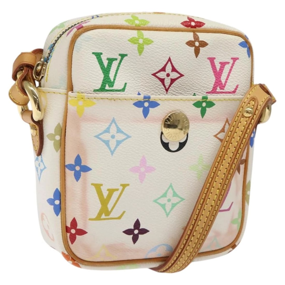LOUIS VUITTON MONOGRAM MULTICOLOR LIFT SHOULDER BAG WHITE: LOUIS VUITTON Monogram Multicolor lift Shoulder Bag White Brand: LOUIS VUITTON Type: Shoulder Bag Material: Monogram Multicolor Canvas Color: White Size: W5.3 x H6.1 x D1.8inch(Approx) Accessories: