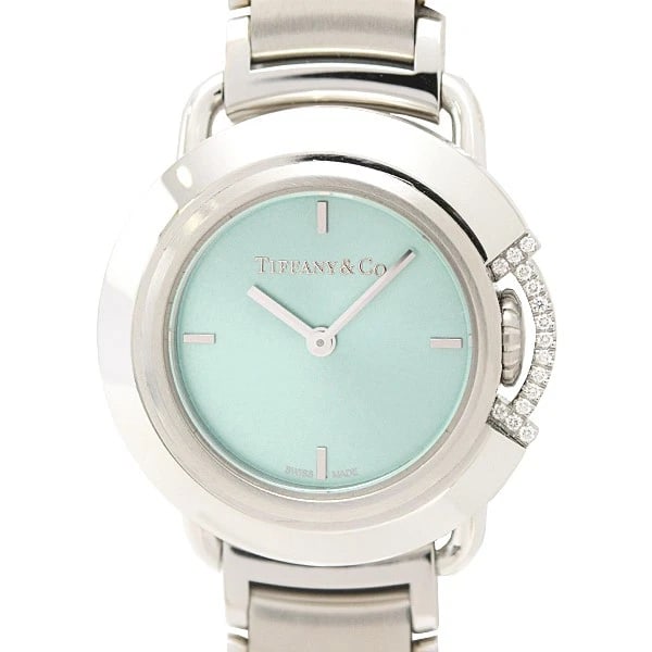 TIFFANY T LIMITED EDITION OF PIECES DIAMOND TIFFANY WATCH: Tiffany T Limited Edition Of Pieces Diamond Tiffany Watch Brand: TIFFANY & CO. Type: Wristwatch Material: ss Color: Dial Color blue Size: Size (including crown): 25.0g Wrist Size: 20.0cm Acces