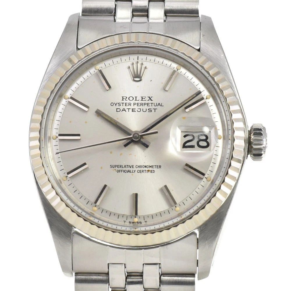 ROLEX DATEJUST SILVER AUTOMATIC WATCH