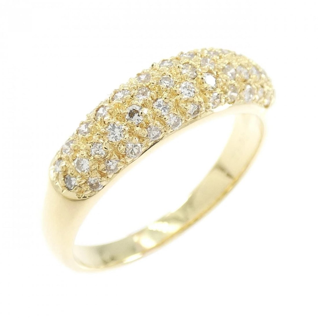 750YG DIAMOND RING: 750YG Diamond Ring Brand: Unbranded Type: Diamond Ring Material: 750 yellow gold, Main Stone/Creation Natural Color: Yellow Gold Size: US 6 1/4 Accessories: None Accessories Notice: When purchasing
