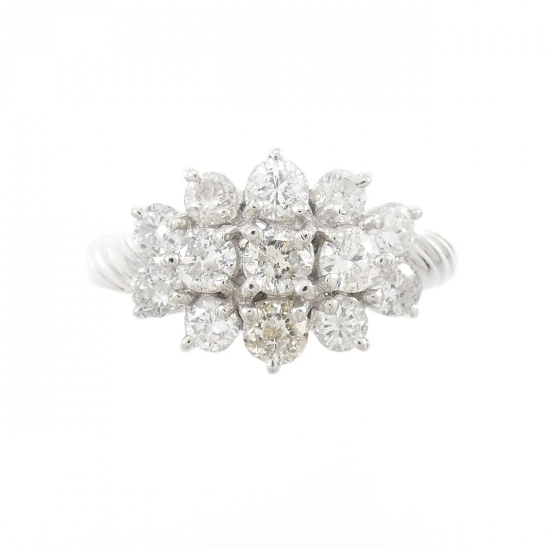 PT DIAMOND RING: PT Diamond Ring Brand: Unbranded Type: Diamond Ring Material: Platinum, Main Stone/Creation Natural Color: Platinum Size: Actual Size Max width approx.: 10.0mm Accessories: None Accessorie