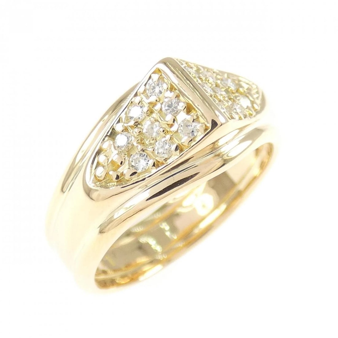 K18YG DIAMOND RING: K18YG Diamond Ring Brand: Unbranded Type: Diamond Ring Material: 18K Yellow Gold, Main Stone/Creation natural Color: Yellow Gold Size: US 4 Accessories: None Accessories Notice: When purch