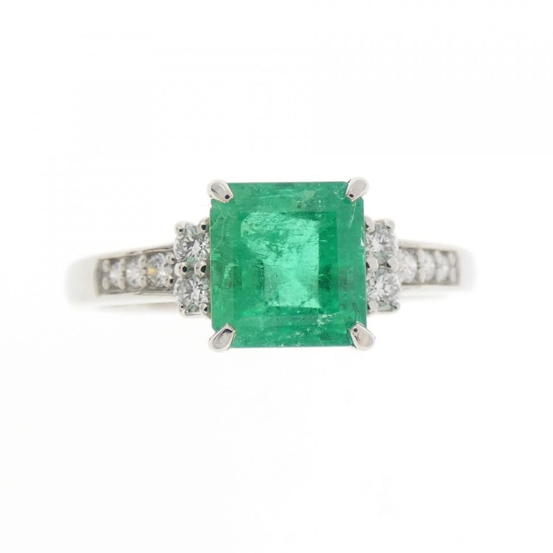 PT950 EMERALD RING - 2