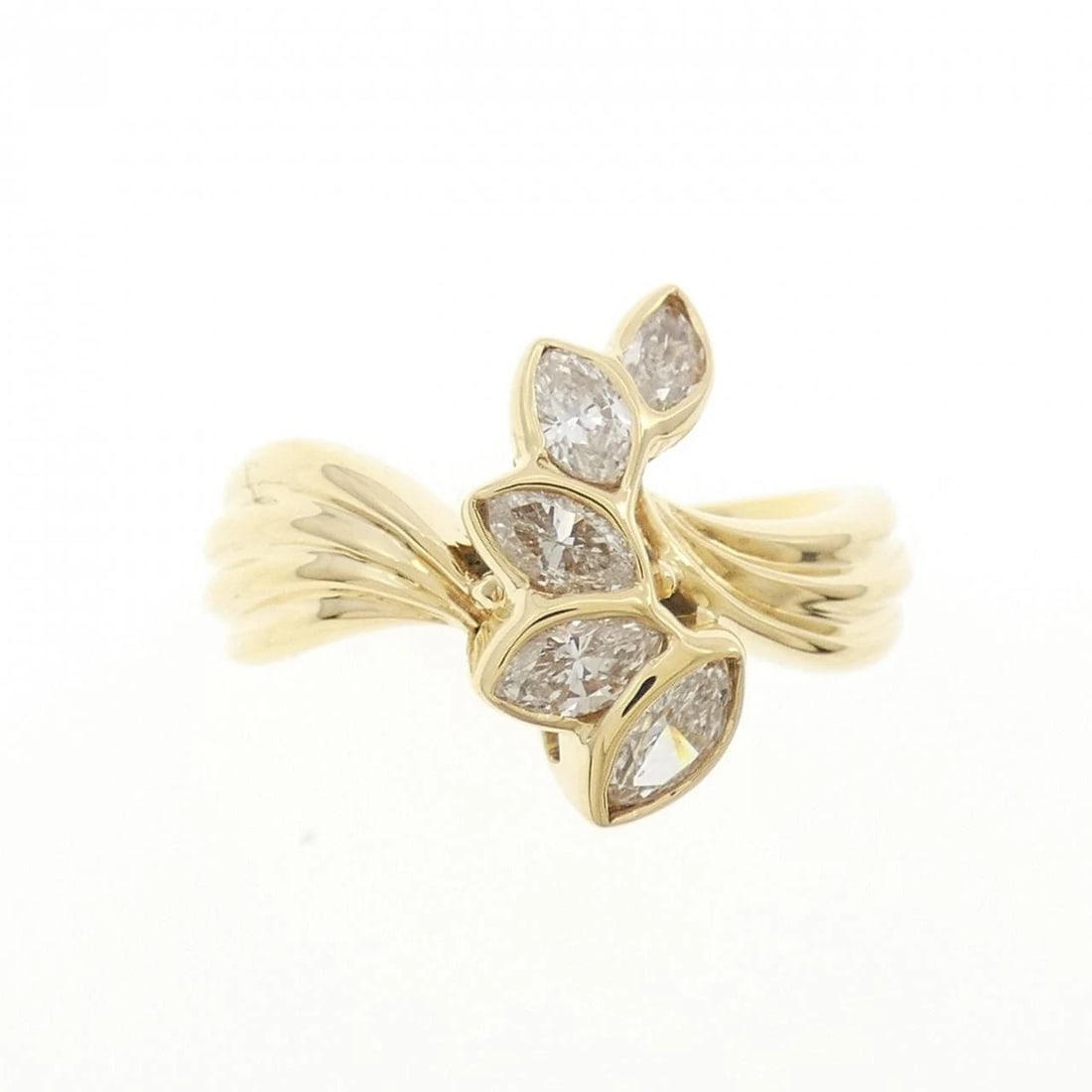 K18YG DIAMOND RING - 2
