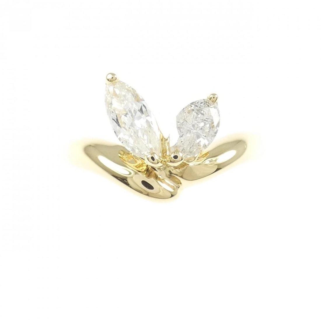 K18YG DIAMOND RING - 2