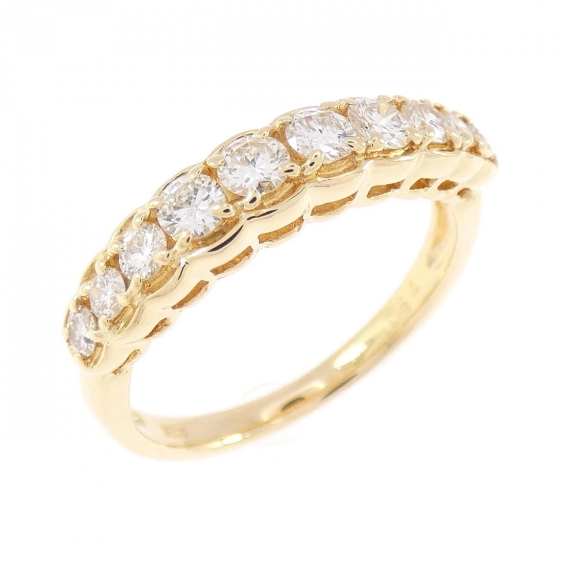 K18YG DIAMOND RING: K18YG Diamond Ring Brand: Unbranded Type: Diamond Ring Material: 18K Yellow Gold, Main Stone/Creation Natural Color: Yellow Gold Size: US 6 Accessories: None Accessories Notice: When purchasing