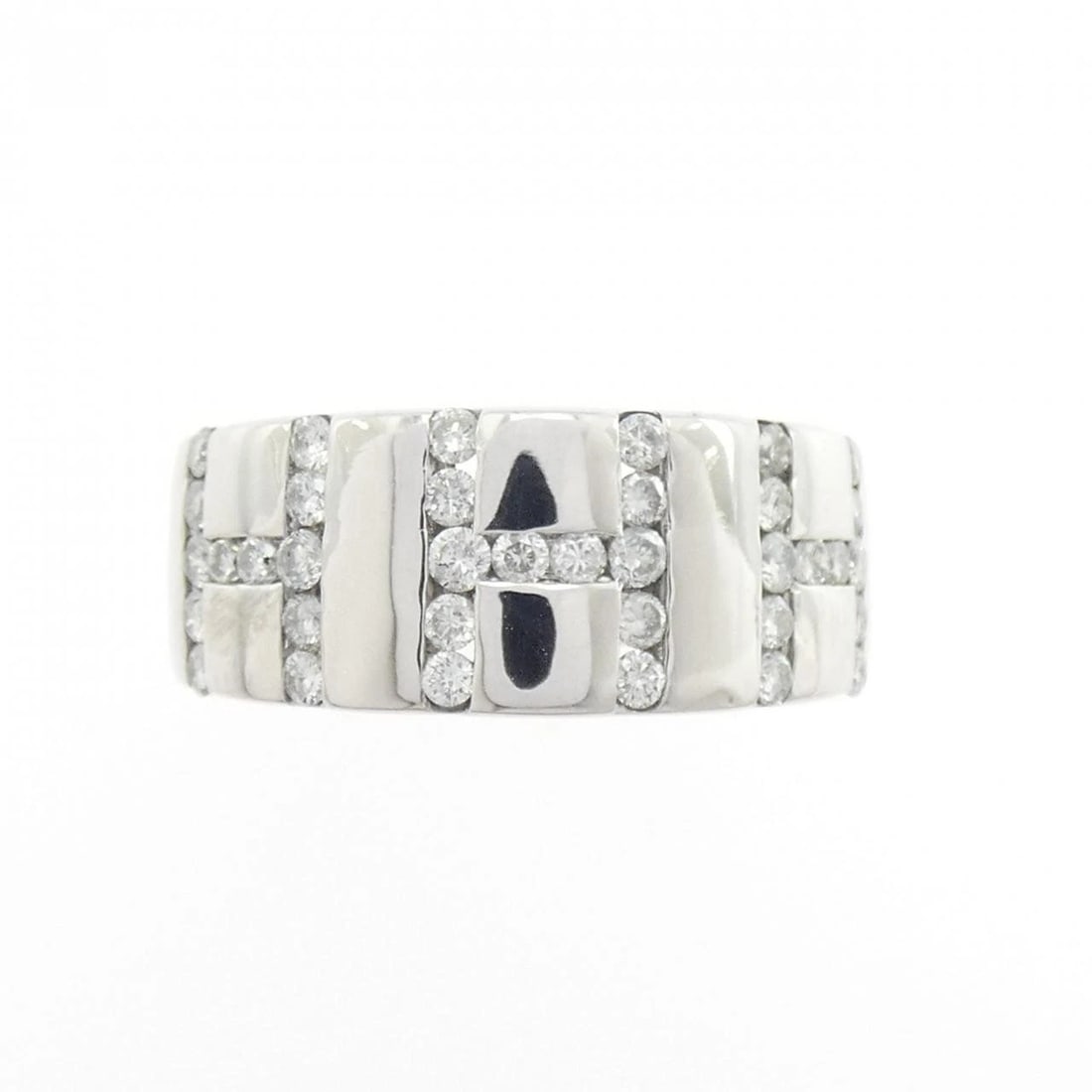 750WG INITIAL H DIAMOND RING - 2