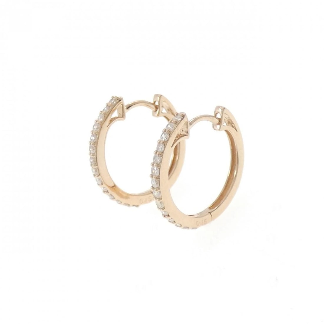 K18PG DIAMOND PIERCE: K18PG Diamond Pierce Brand: Unbranded Type: Diamond Pierce/Earring Material: 18k Pink Gold, Main Stone/Creation Natural Color: Pink Gold Size: Actual Size Approx. length x width: 15.5mm x 1.5mm