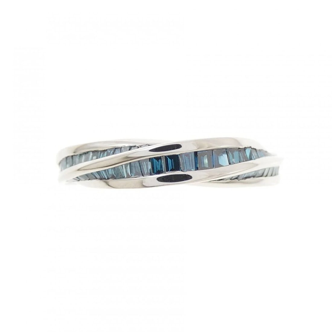 K18WG DIAMOND RING - 2