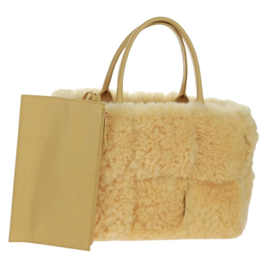 BOTTEGA VENETA INTRECCIATO SMALL ALCOAT BAG MOUTON YELLOW: BOTTEGA VENETA INTRECCIATO Small Alcoat Bag Mouton Yellow Brand: BOTTEGAVENETA Type: Tote Bag Material: Leather Color: Yellow Size: W11.8 x H7.9 x D4.7inch(Approx) Accessories: None Access