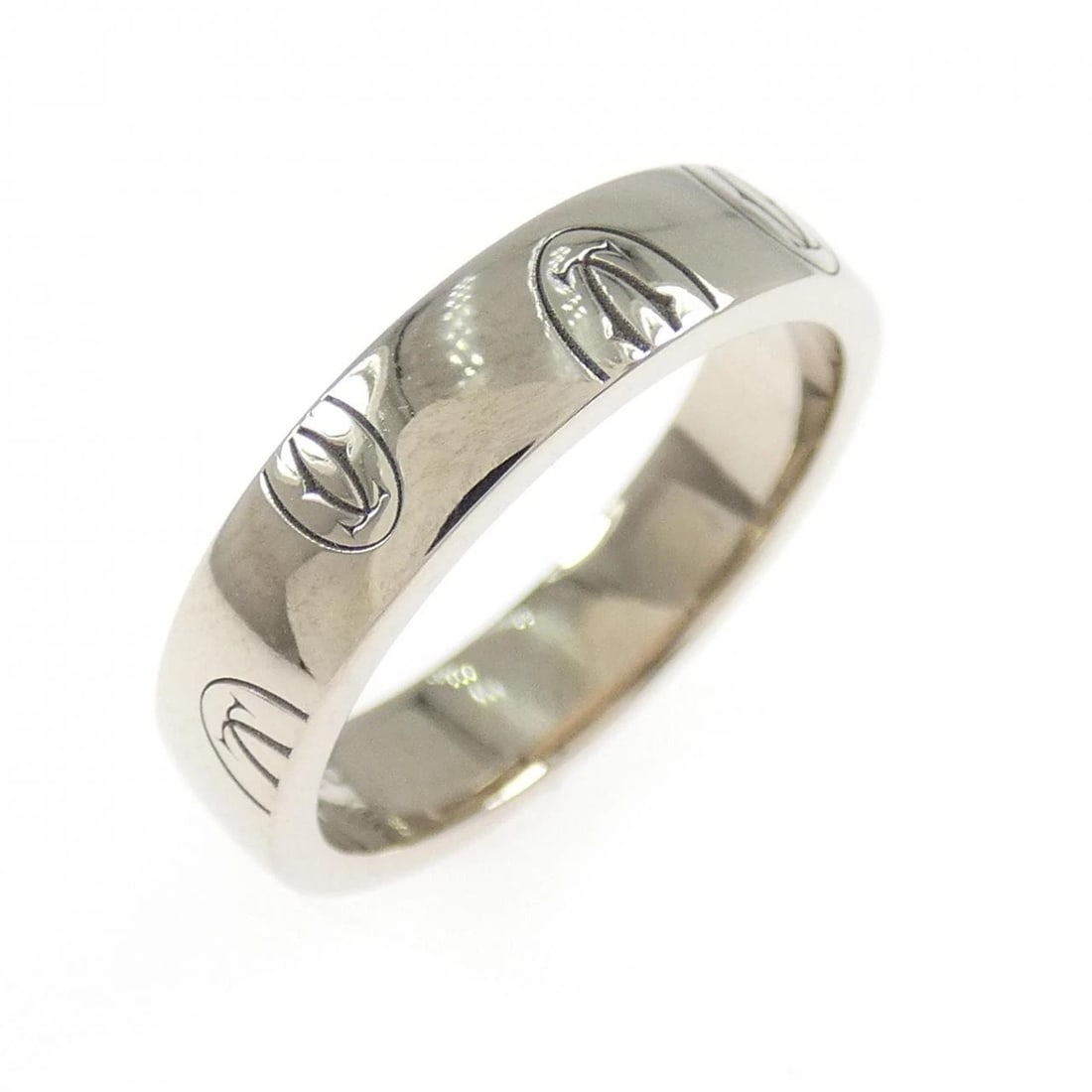 CARTIER HAPPY BIRTHDAY RING: Cartier Happy Birthday Ring Brand: CARTIER Type: Ring Material: 750 white gold, Color: White Gold Size: US 4(46) Accessories: None Accessories Notice: When purchasing pre-owned goods, please refer to